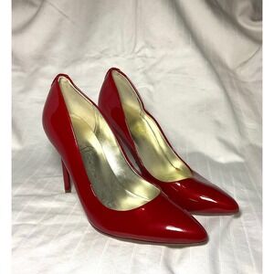 Ivanka Trump Carra Red Patent Leather Pointed Toe Sexy Stiletto Pumps 5M